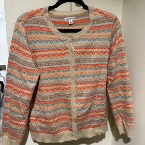 Croft & Barrow button-down cardigan, size M